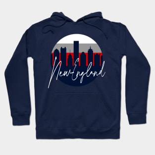 New England Skyline Football Colors Hoodie